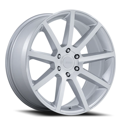 Petrol P6E SD 22x9.5 +30 6x135mm 87.1mm Gloss Silver Machined Face