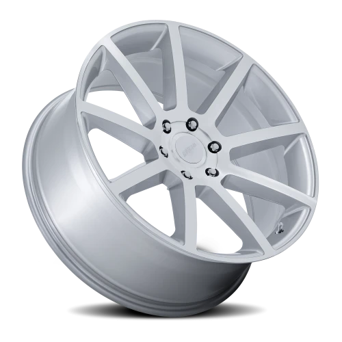 Petrol P6E SD 22x9.5 +25 6x139.7mm 106.1mm Gloss Silver Machined Face