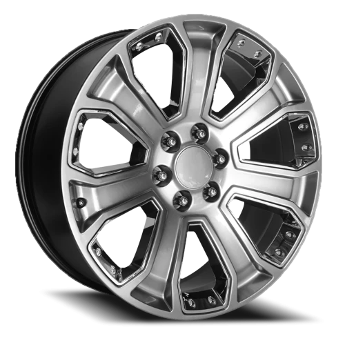Performance Replica PR113 SL 20x9 +24 6x139.7mm 78.3mm Hyper Silver Dark Chrome Accents