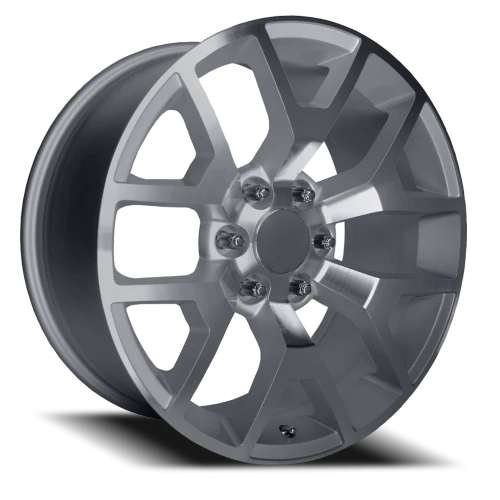 Performance Replica PR169 S 22x9 +28 6x139.7mm 78.3mm Silver Machined Spokes
