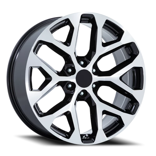 Performance Replica PR177 BM 24x10 +24 6x139.7mm 78.1mm Gloss Black Machined Face