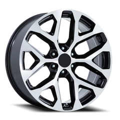 Performance Replica PR177 BM 24x10 +24 6x139.7mm 78.1mm Gloss Black Machined Face