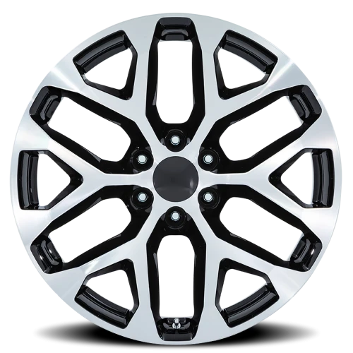 Performance Replica PR177 BM 22x9 +24 6x139.7mm 78.1mm Gloss Black Machined Face