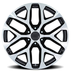 Performance Replica PR177 BM 26x10 +24 6x139.7mm 78.1mm Gloss Black Machined Face