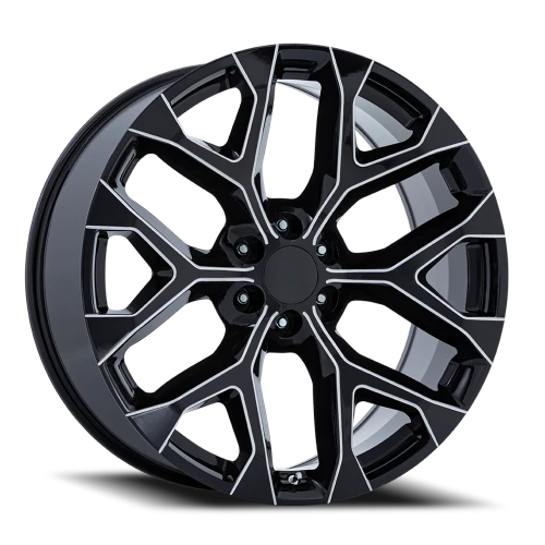 Performance Replica PR177 M 22x9 +24 6x139.7mm 78.1mm Gloss Black Milled