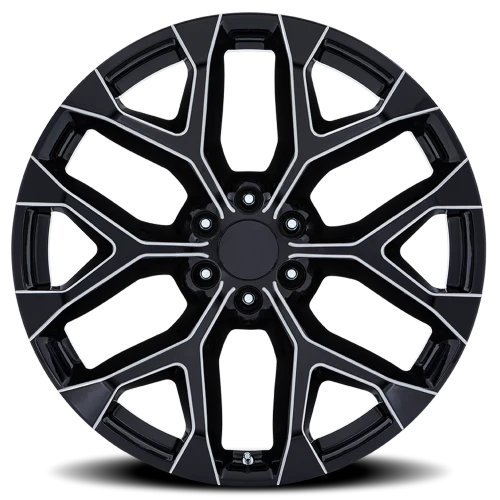 Performance Replica PR177 M 22x9 +24 6x139.7mm 78.1mm Gloss Black Milled