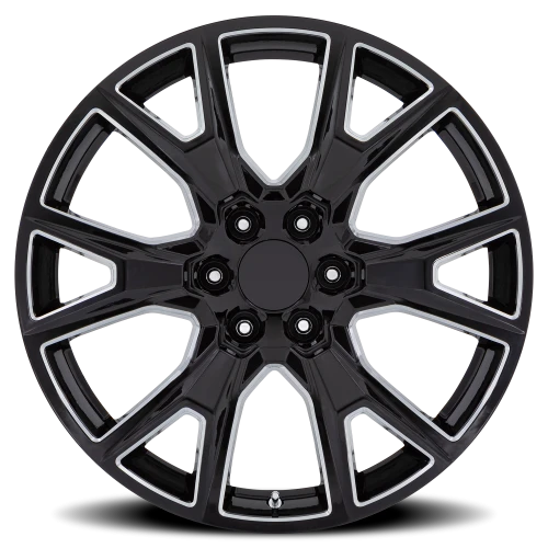 Performance Replica PR199 BM 22x9 +28 6x139.7mm 78.1mm Gloss Black Milled