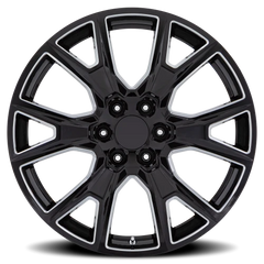 Performance Replica PR199 BM 22x9 +28 6x139.7mm 78.1mm Gloss Black Milled