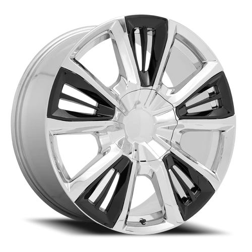 Performance Replica PR212 C 22x9 +28 6x139.7mm 78.1mm Chrome  Gloss Black Accents