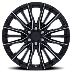 Performance Replica PR223 GBM 24x10 +28 6x139.7mm 78.1mm Gloss Black Milled