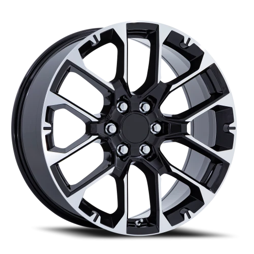 Performance Replica PR224 BM 22x9 +28 6x139.7mm 78.1mm Gloss Black Machined Face