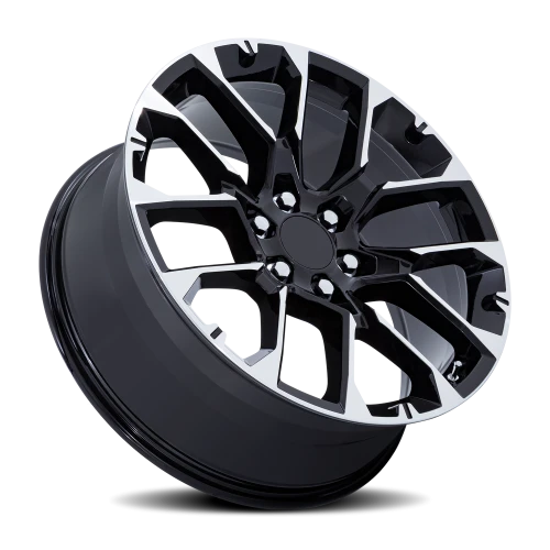 Performance Replica PR224 BM 22x9 +28 6x139.7mm 78.1mm Gloss Black Machined Face