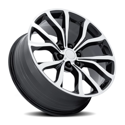 Performance Replica PR230 BD 22x9.5 +44 6x135mm 87.1mm Gloss Black Machined Face