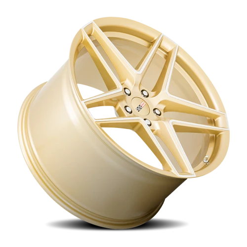 Cray Panthera GLD 19x9 +38 5x120mm 67.06mm Gloss Gold Mirror Cut Face