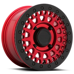 Black Rhino Parker Beadlock UTV RD 14x7 +51 4x136mm 106mm Candy Red Black Bead Ring