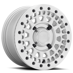 Black Rhino Parker Beadlock UTV SL 15x7 +36 4x136mm 106mm Silver Mirror Cut Face