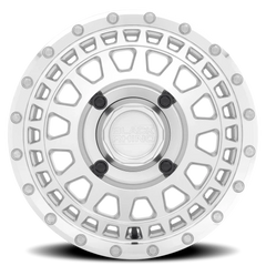 Black Rhino Parker UTV SL 15x7 +36 4x136mm 106mm Silver Mirror Cut Face