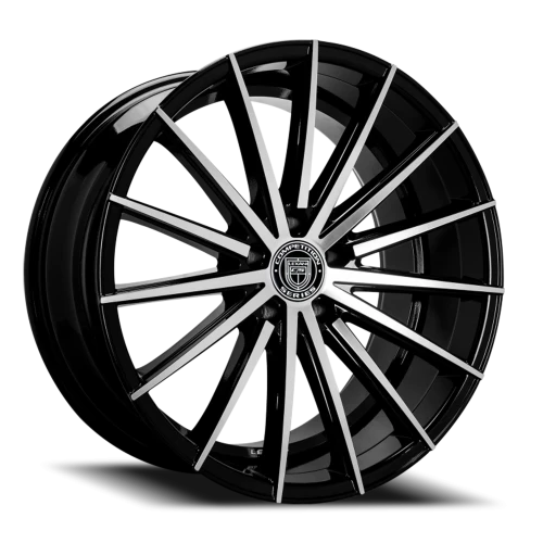 Lexani Wheels Pegasus 661 MB 20x8.5 +42 5x112mm 74.1mm Gloss Black Machined