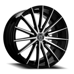 Lexani Wheels Pegasus 661 MB 22x10 +20 5x115mm 74.1mm Gloss Black Machined