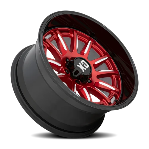 XD Series Phoenix XD865 20x9 +18 5x150mm 110.1mm Candy Red Milled-Black Lip
