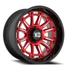 XD Series Phoenix XD865 20x9 +18 6x135mm 87.1mm Candy Red Milled-Black Lip