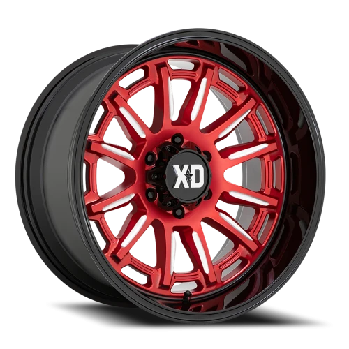 XD Series Phoenix XD865 20x9 +0 6x139.7mm 106.1mm Candy Red Milled-Black Lip