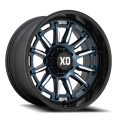 XD Series Phoenix XD865 20x9 +0 5x127mm 71.5mm Metallic Blue Milled-Black Lip