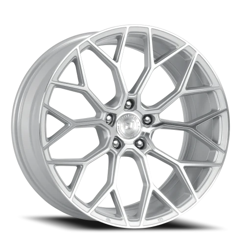 Dolce Performance Pista GSF 19x8.5 +35 5x114.3mm 73.1mm Gloss Silver Machined Face