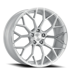 Dolce Performance Pista GSF 20x8.5 +28 5x112mm 66.56mm Gloss Silver Machined Face