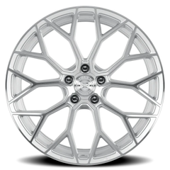 Dolce Performance Pista GSF 20x8.5 +28 5x112mm 66.56mm Gloss Silver Machined Face