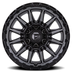 Fuel Piston FC866 AB 17x9 +1 5x127mm 71.5mm Matte Gunmetal Gloss Black Lip