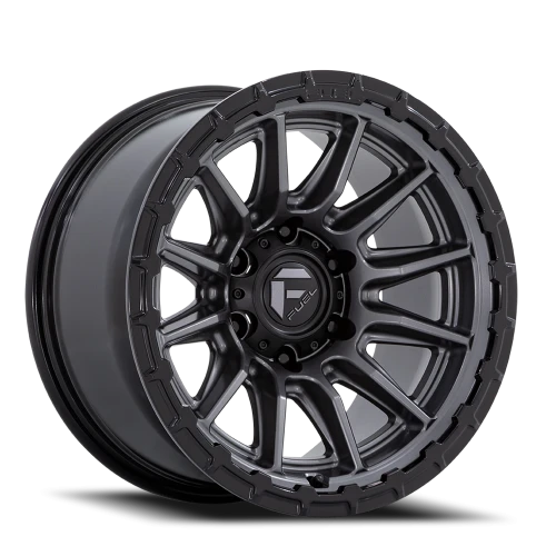 Fuel Piston FC866 AB 22x10 -18 6x135mm 87.1mm Matte Gunmetal Gloss Black Lip