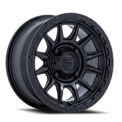 Fuel Piston UTV FV866MB 15x7 +10 4x156mm 115.1mm Matte Black Gloss Black Lip