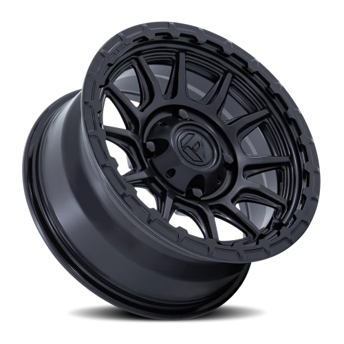 Fuel Piston UTV FV866MB 15x7 +10 4x156mm 115.1mm Matte Black Gloss Black Lip