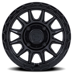Fuel Piston UTV FV866MB 15x7 +10 4x137mm 96mm Matte Black Gloss Black Lip