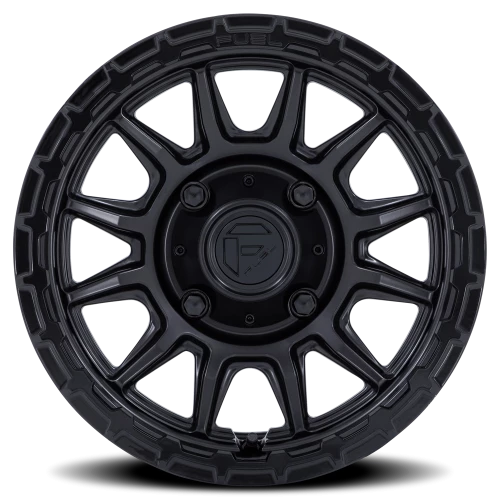 Fuel Piston UTV FV866MB 15x7 +10 4x110mm 79.4mm Matte Black Gloss Black Lip