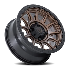 Fuel Piston UTV FV866ZB 15x7 +10 4x156mm 115.1mm Matte Bronze Matte Black Lip