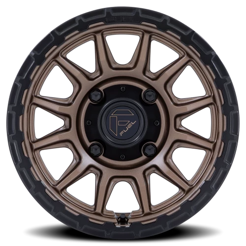 Fuel Piston UTV FV866ZB 15x7 +38 4x156mm 115.1mm Matte Bronze Matte Black Lip