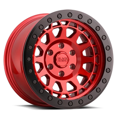 Black Rhino Primm Beadlock RD 17x8.5 +0 6x139.7mm 112.1mm Candy Red Black Ring-Black Bolts