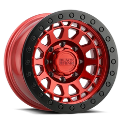 Black Rhino Primm Beadlock RD 17x8.5 -38 8x170mm 125.1mm Candy Red Black Ring-Black Bolts