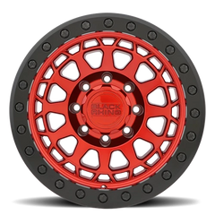 Black Rhino Primm Beadlock RD 17x8.5 -38 8x165.1mm 125.1mm Candy Red Black Ring-Black Bolts