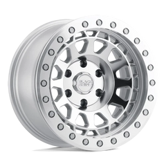 Black Rhino Primm Beadlock SL 17x8.5 +0 6x139.7mm 112.1mm Silver Mirror Face-Silver Bolts