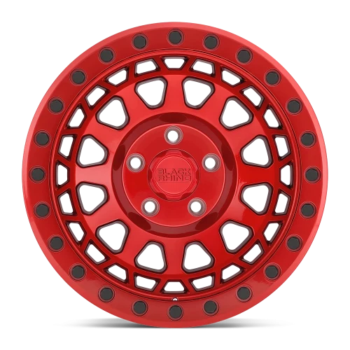 Black Rhino Primm RD 17x9 +0 8x165.1mm 122.1mm Candy Red Black Bolts