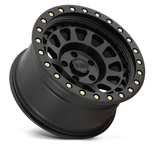 Black Rhino Primm BK 18x9.5 +0 5x139.7mm 78.1mm Matte Black Brass Bolts