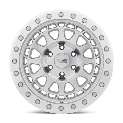 Black Rhino Primm SL 17x9 +0 8x165.1mm 122.1mm Silver Mirror Face-Mirror Lip Edge