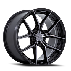 Niche Prodigy 5 NC279 BT 20x11 +50 5x114.3mm 72.56mm Gloss Black Dark Tinted Clear