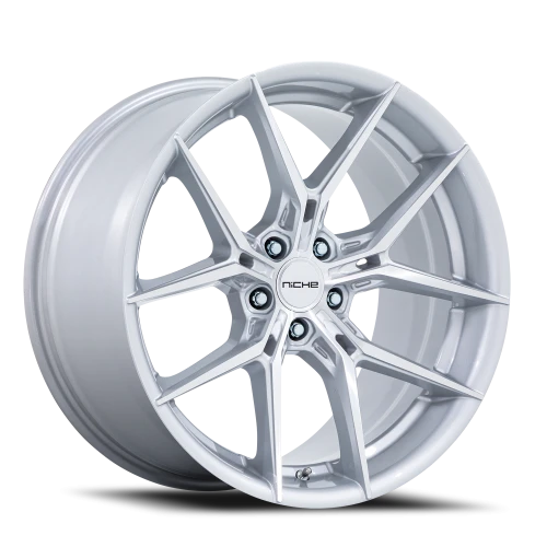 Niche Prodigy 5 NC279 SM 22x9 +38 5x114.3mm 72.56mm Silver Machined Face