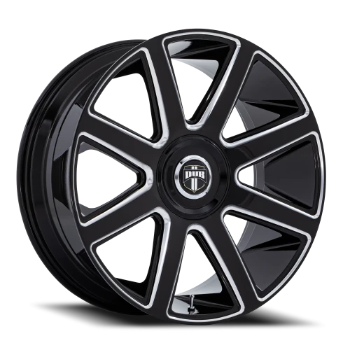 DUB Pull GBM 24x9 +38 5x115mm 74.1mm Gloss Black Milled
