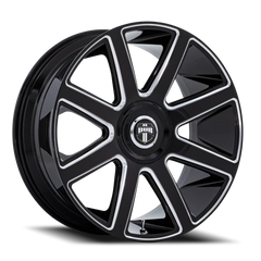 DUB Pull GBM 24x9 +15 5x115mm 74.1mm Gloss Black Milled