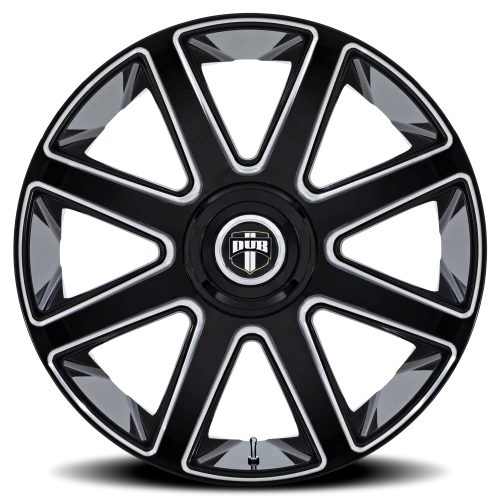 DUB Pull GBM 24x10 +15 5x115mm 74.1mm Gloss Black Milled